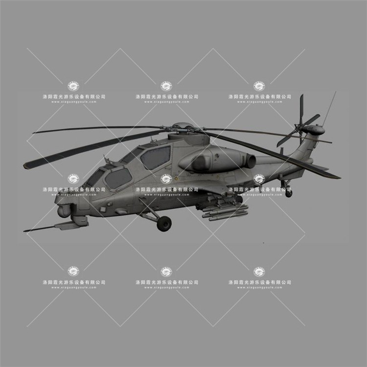 西乡塘武装直升机3D模型